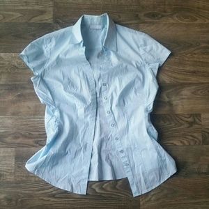 Short sleeve button up blouse